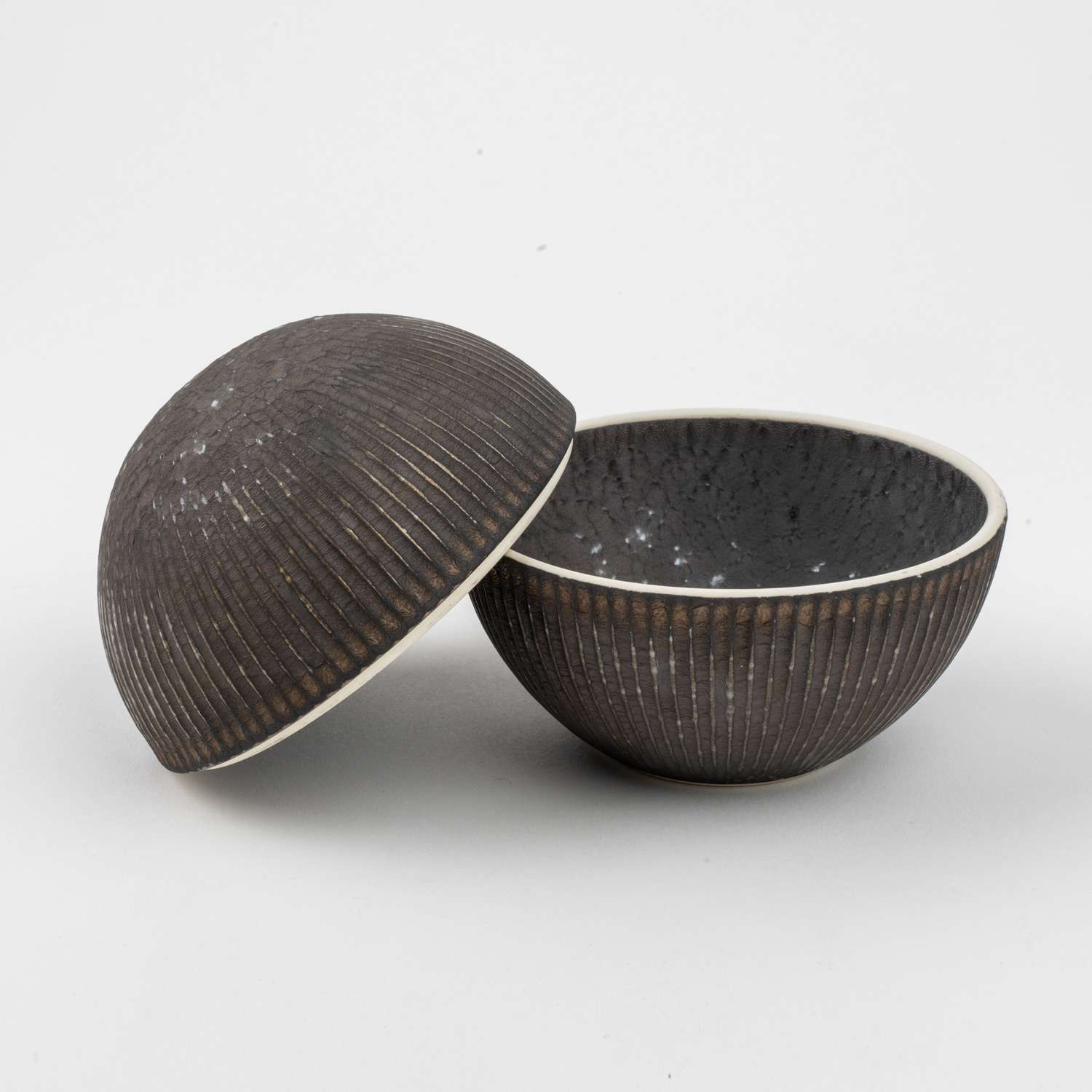 Aged Bronze Lidded Bowl 3.75" hover-image