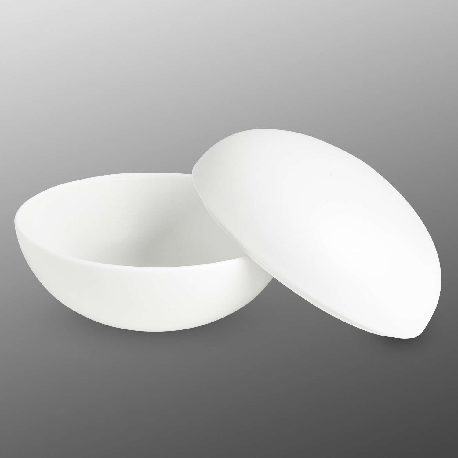 Matte White Lidded Bowl 4" hover-image