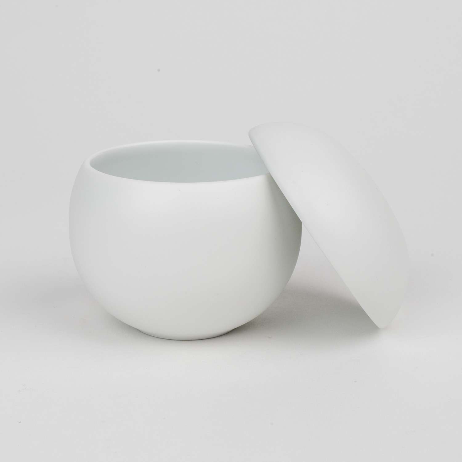 Matte White Lidded Bowl 3.25" hover-image