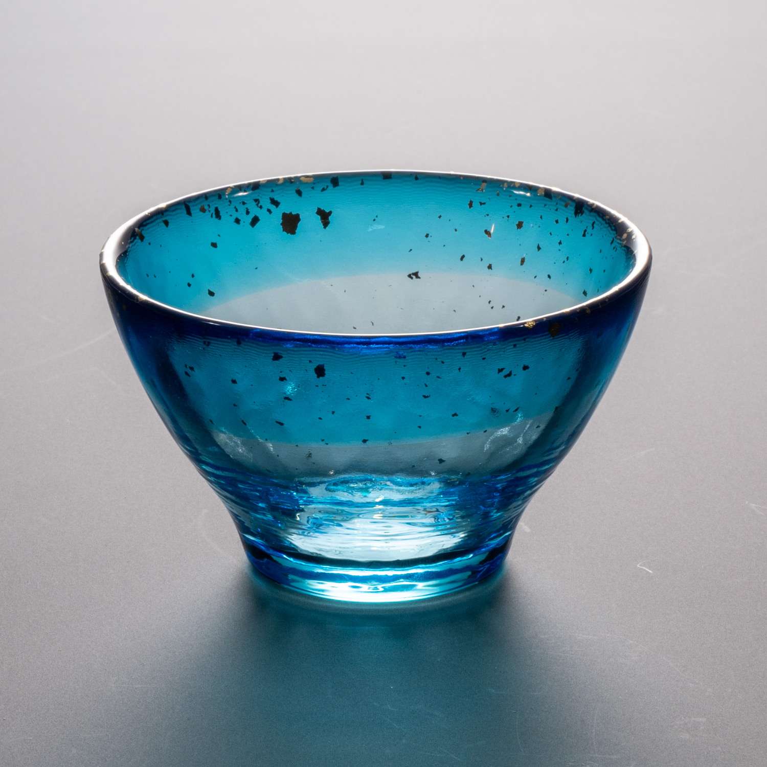 Tsugaru Vidro Handmade Sky Blue Glass Sake Cup