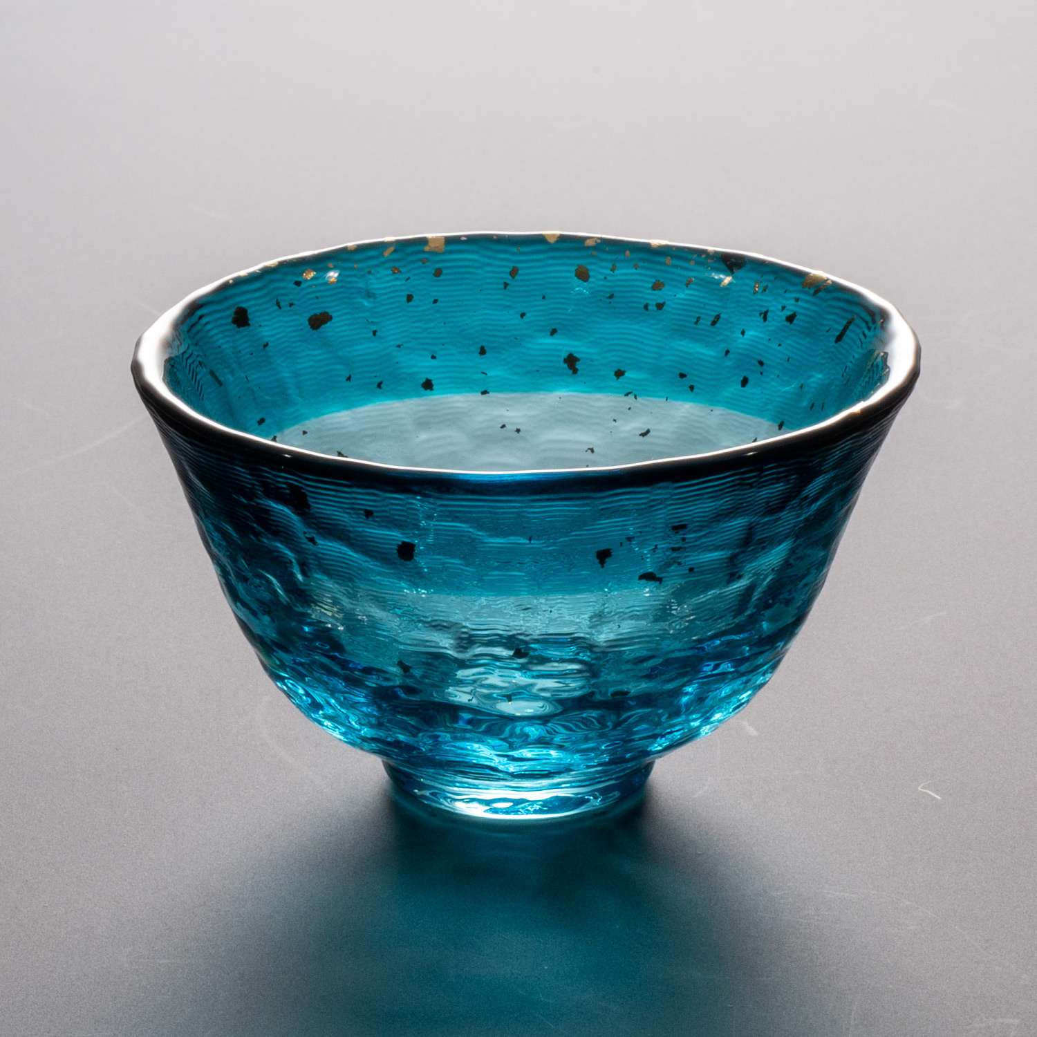Tsugaru Vidro Handmade Ocean Blue Glass Sake Cup