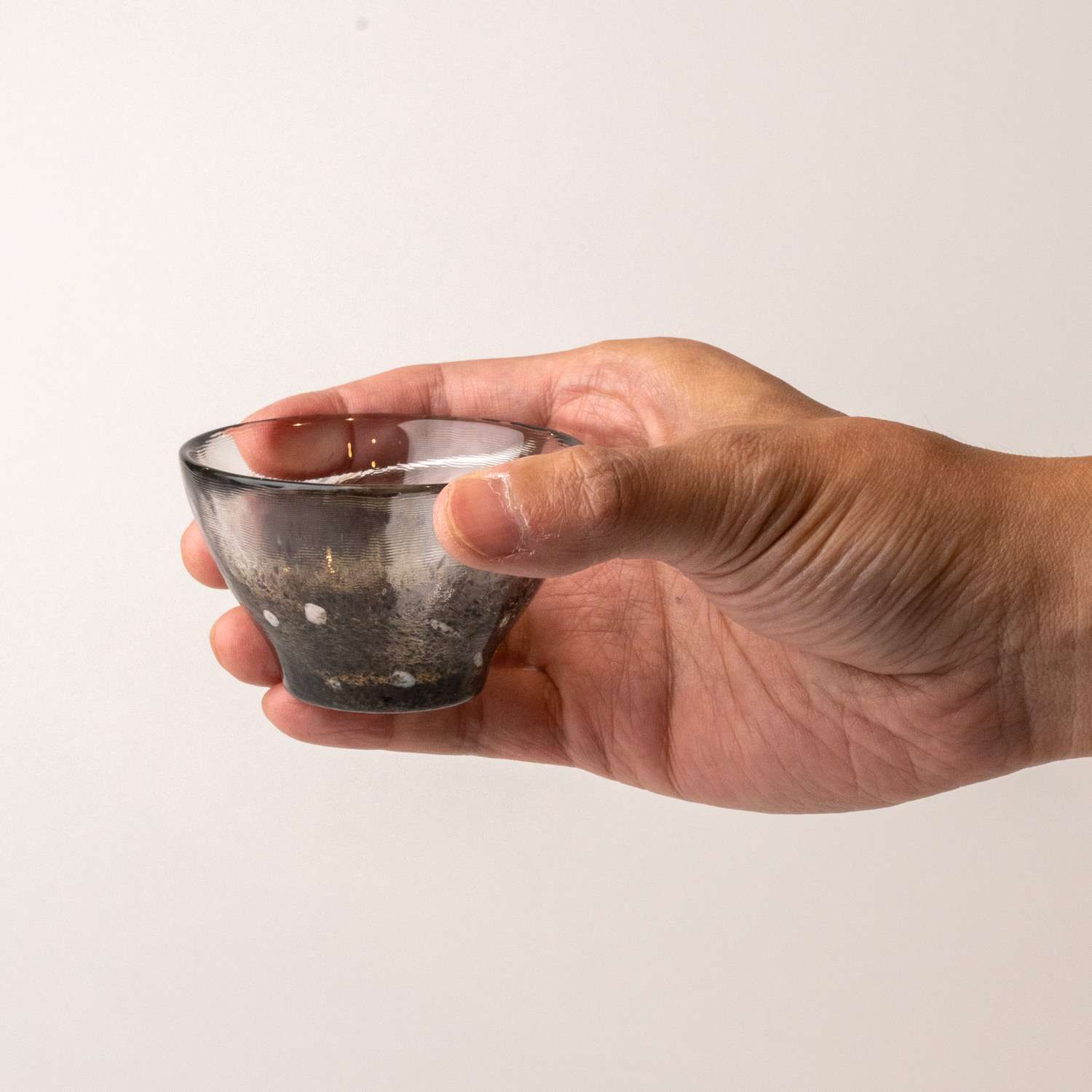 Tsugaru Vidro Handmade Twilight Speckle Glass Sake Cup hover-image