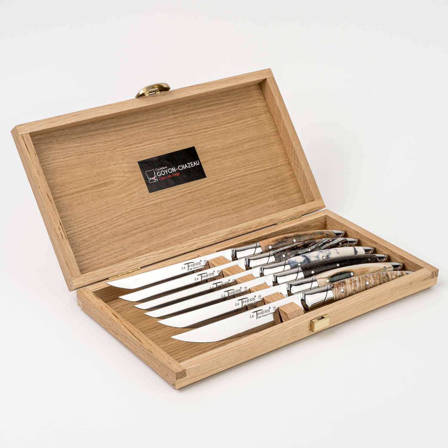 Le Thiers Prestige Steak Knives Mixed Mammoth Handle (Set of 6) hover-image