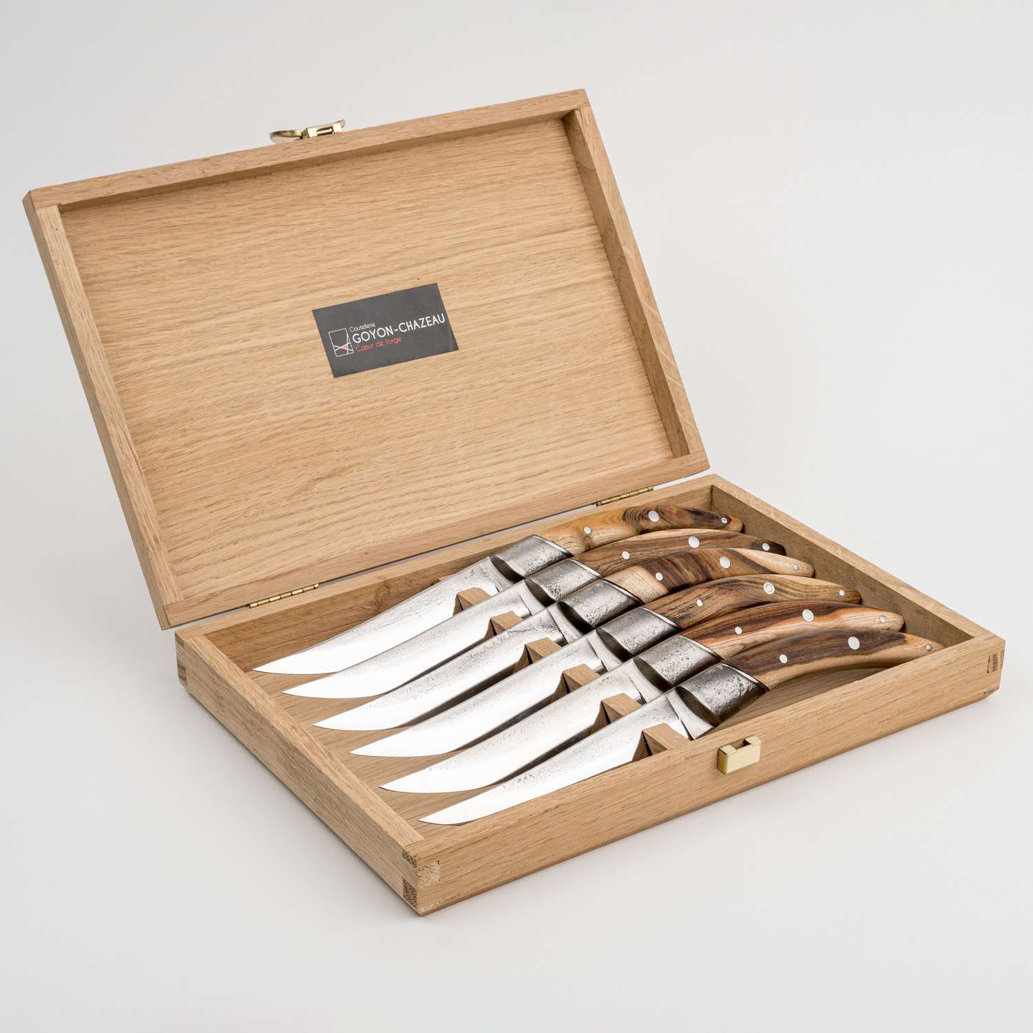 Stylver Origines Steak Knives w/ Pistachio Wood Handle (Set of 6) hover-image