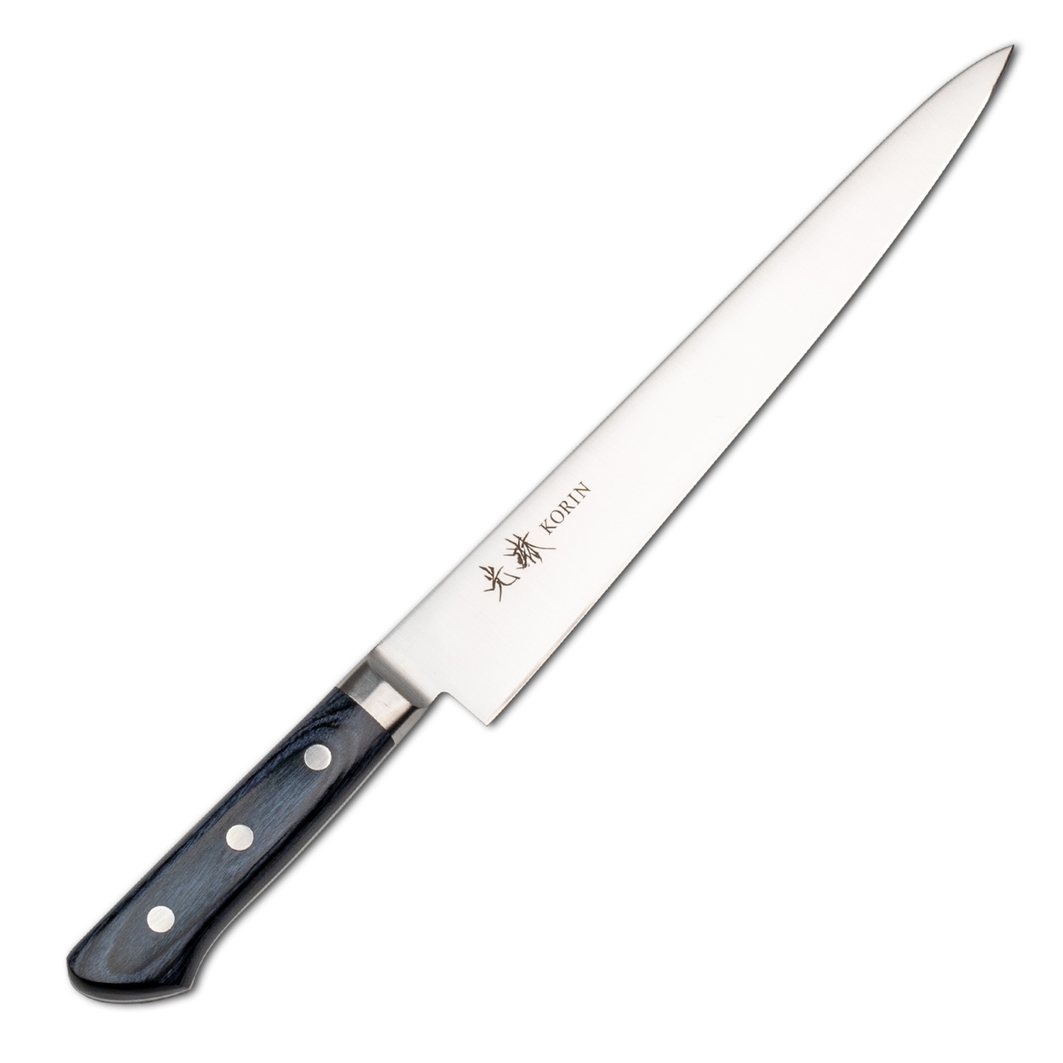 Korin Mahogany Royal Blue Inox Sujihiki 9.4" (240 mm)