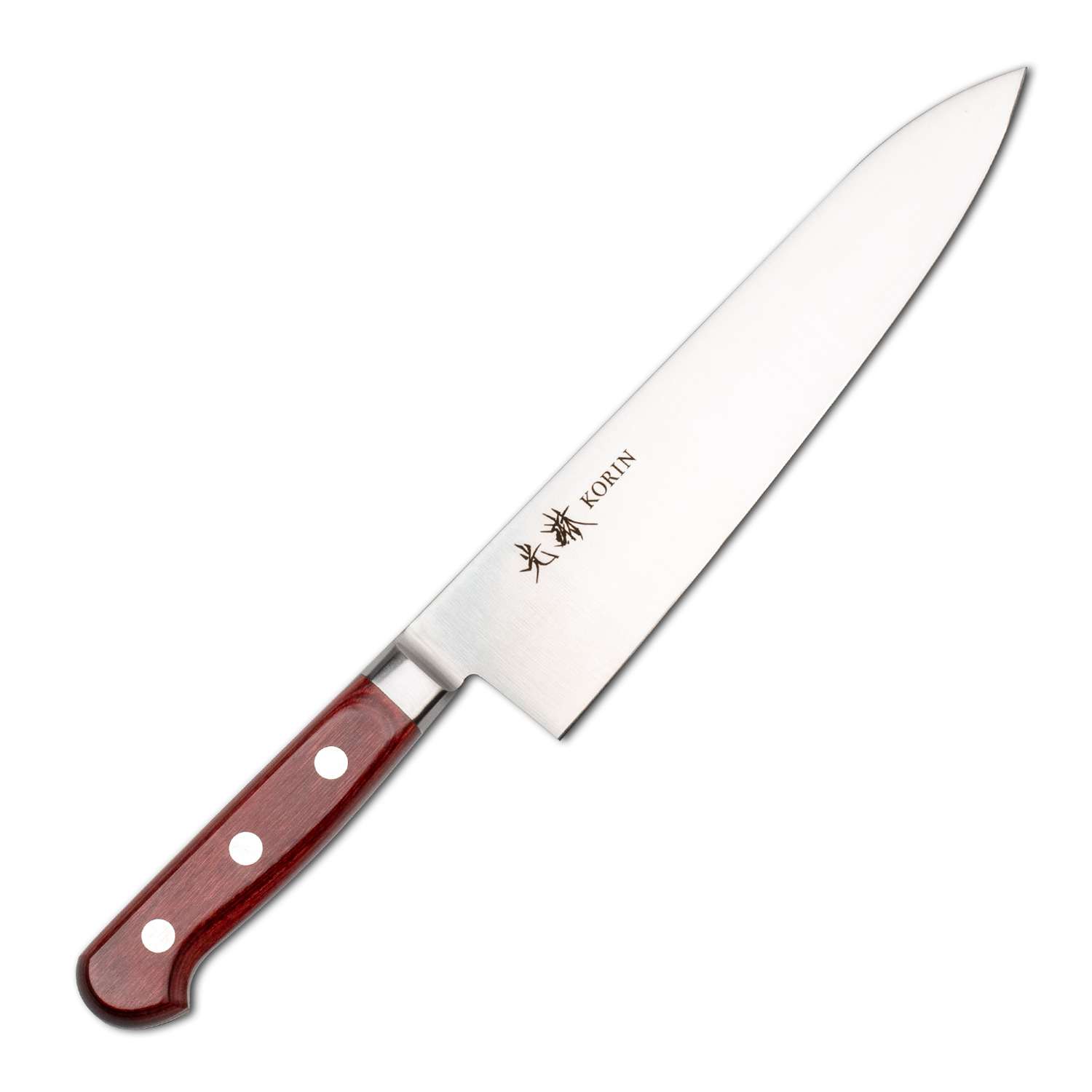 Korin Mahogany Deep Scarlet Inox Gyuto 8.2" (210 mm)