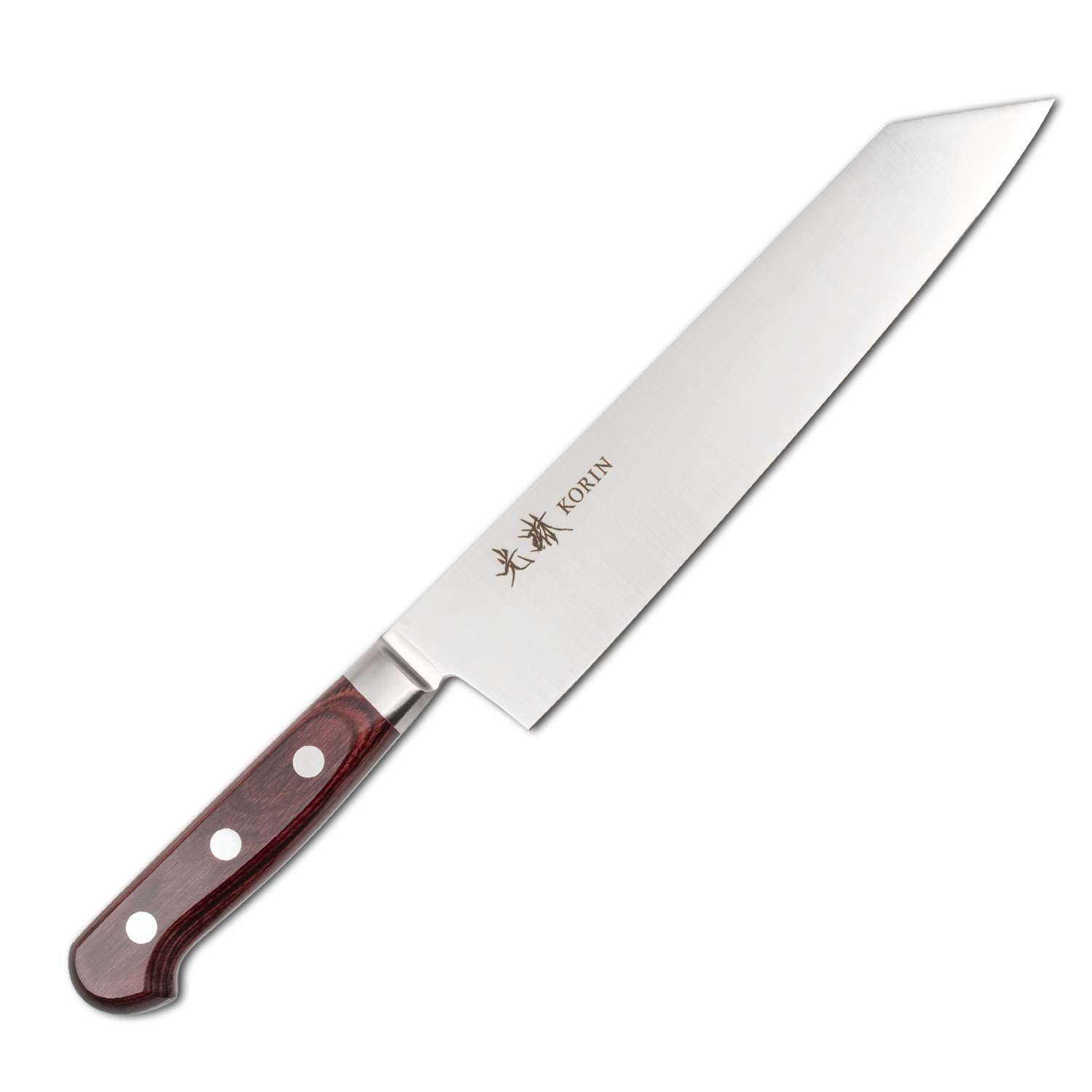 Korin Mahogany Deep Scarlet Inox Kiritsuke