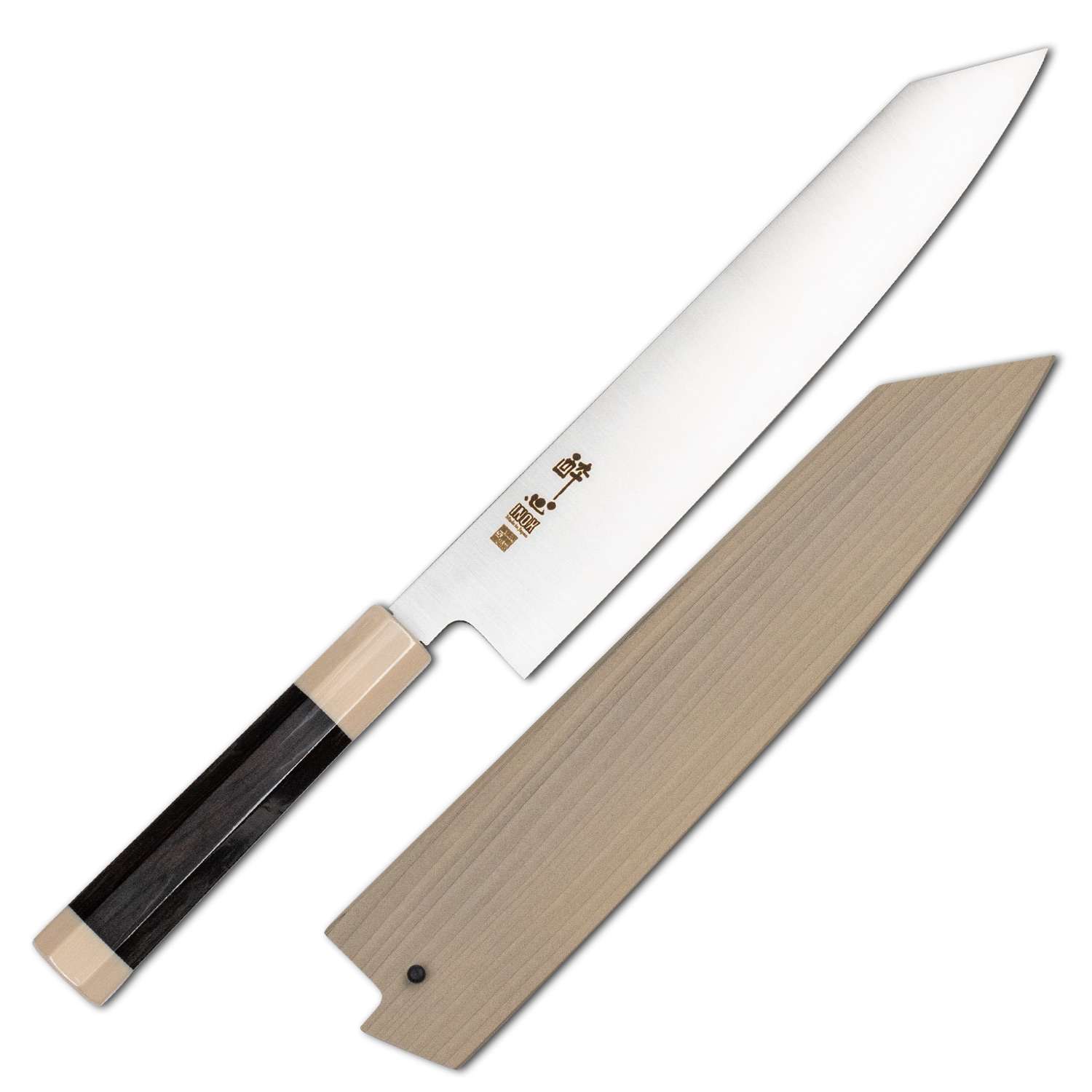 Suisin Inox Honyaki Ebony Handle Wa-Kiritsuke 10.5" (270 mm)