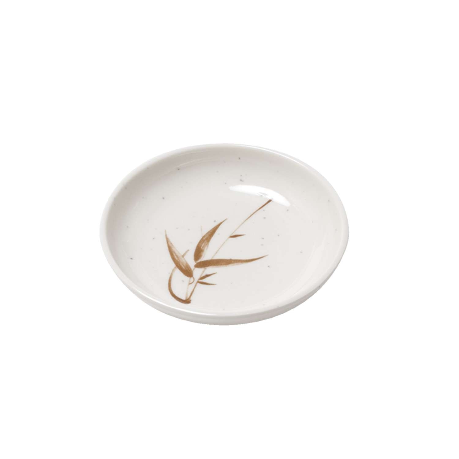Brown Bamboo Melamine Plastic Sauce Dish