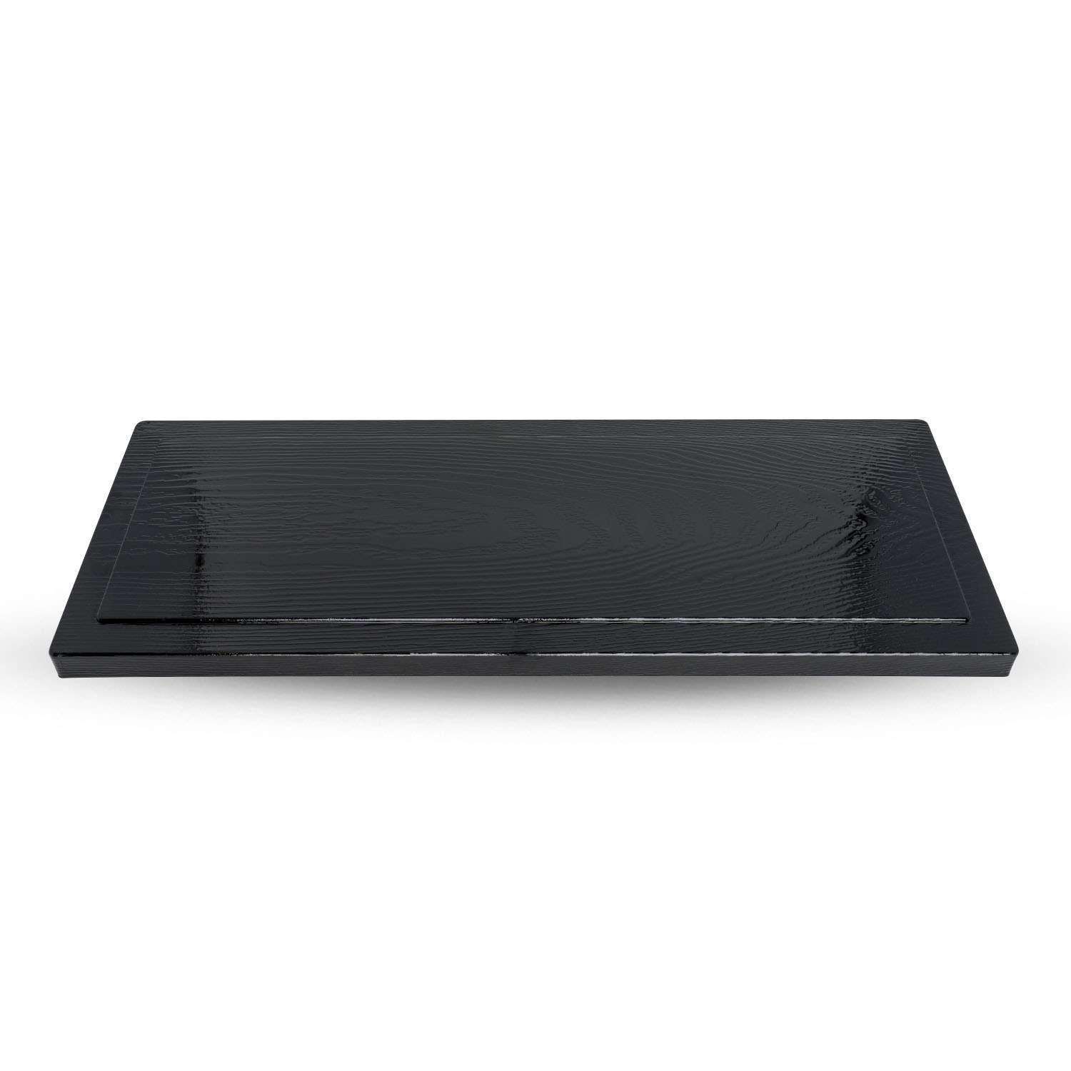 Black Nagate Bento Box Cover 14.75"