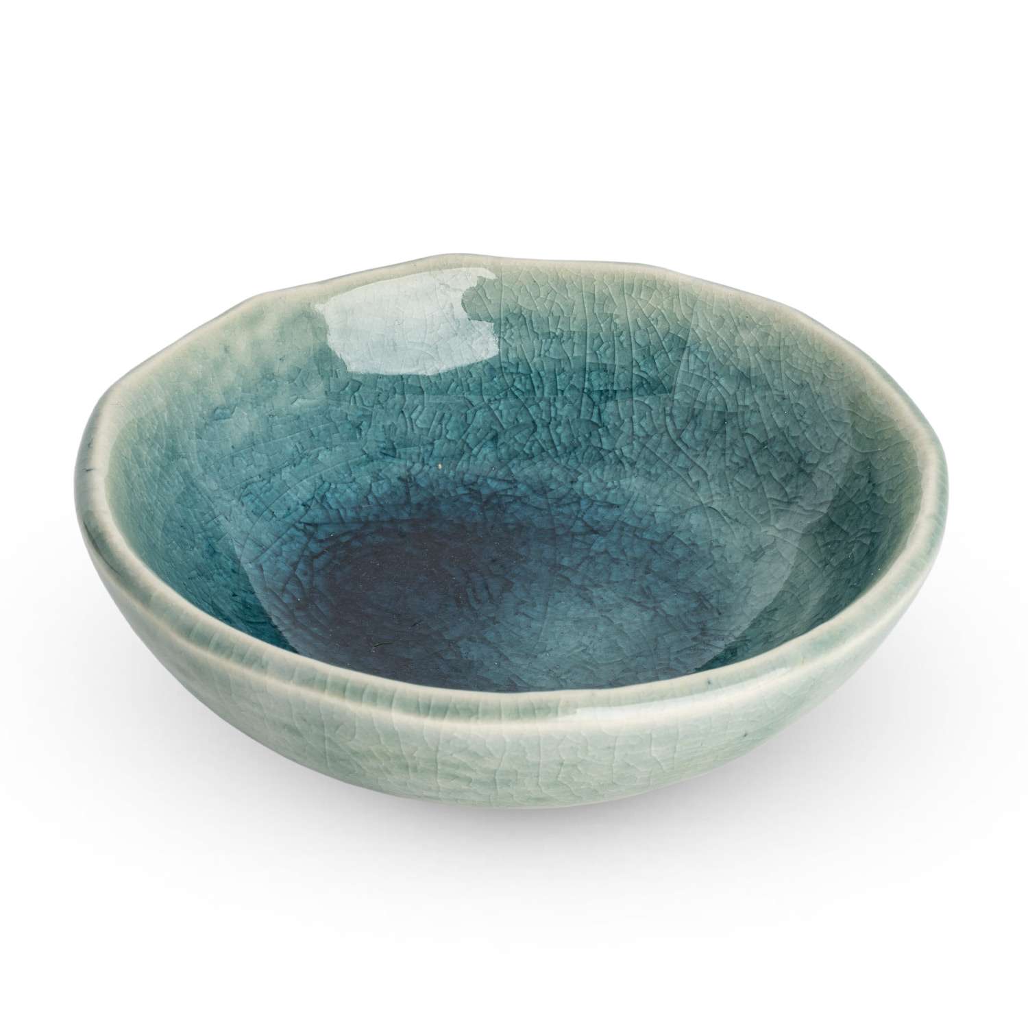 Blue Kanire Round Sauce Dish