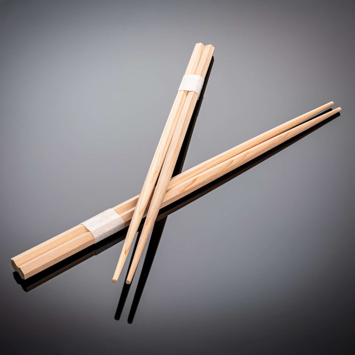 Disposable Hinoki Hexagon Chopsticks 9.5"