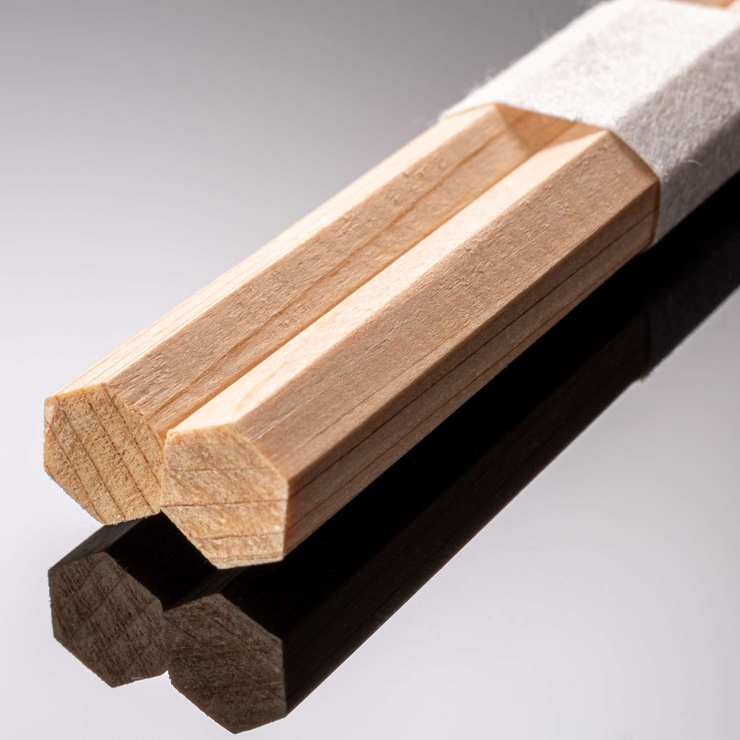 Disposable Hinoki Hexagon Chopsticks 9.5" hover-image